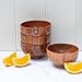 Cospring Handmade Wood Bowl, Mug, for Rice, Soup, Dip, Coffee, Tea, Decoration (4PCS Jujube Bowls, M: 4.5'' Dia x 2.6'' High)