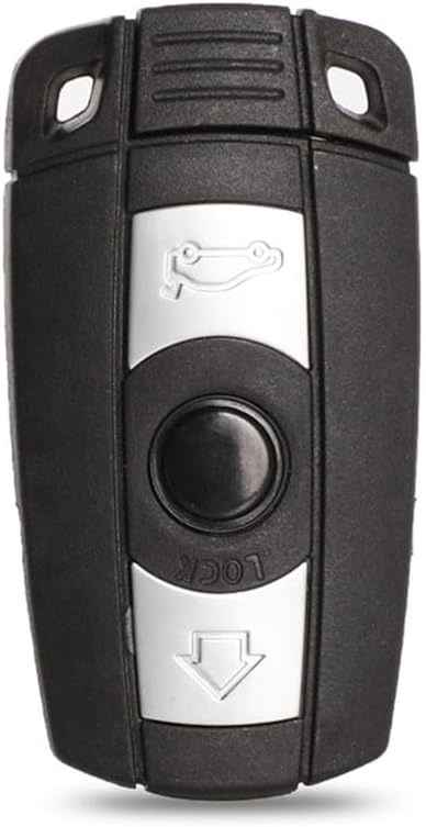 Auto Part - jinyuqin Remote Key Shell For BMWs E61 E90 E82 E70 E71 E87 E88 E89 X5 X6 For 1 3 5 6 Series Replace 3 Button Smart Car Key Case (with ßаttеrу holder)