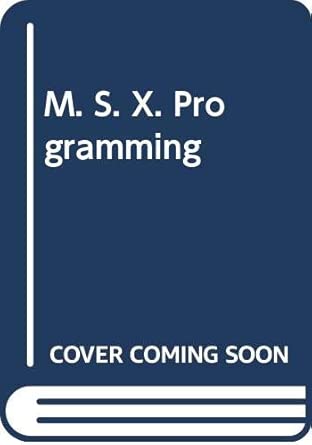 MSX programming: 9780273023029: Amazon.com: Books