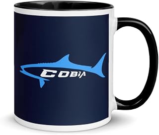 Cobia Fish Mug with Color Inside Saltwater Fishing Florida Keys Atlantic Ocean Gulf of Mexico