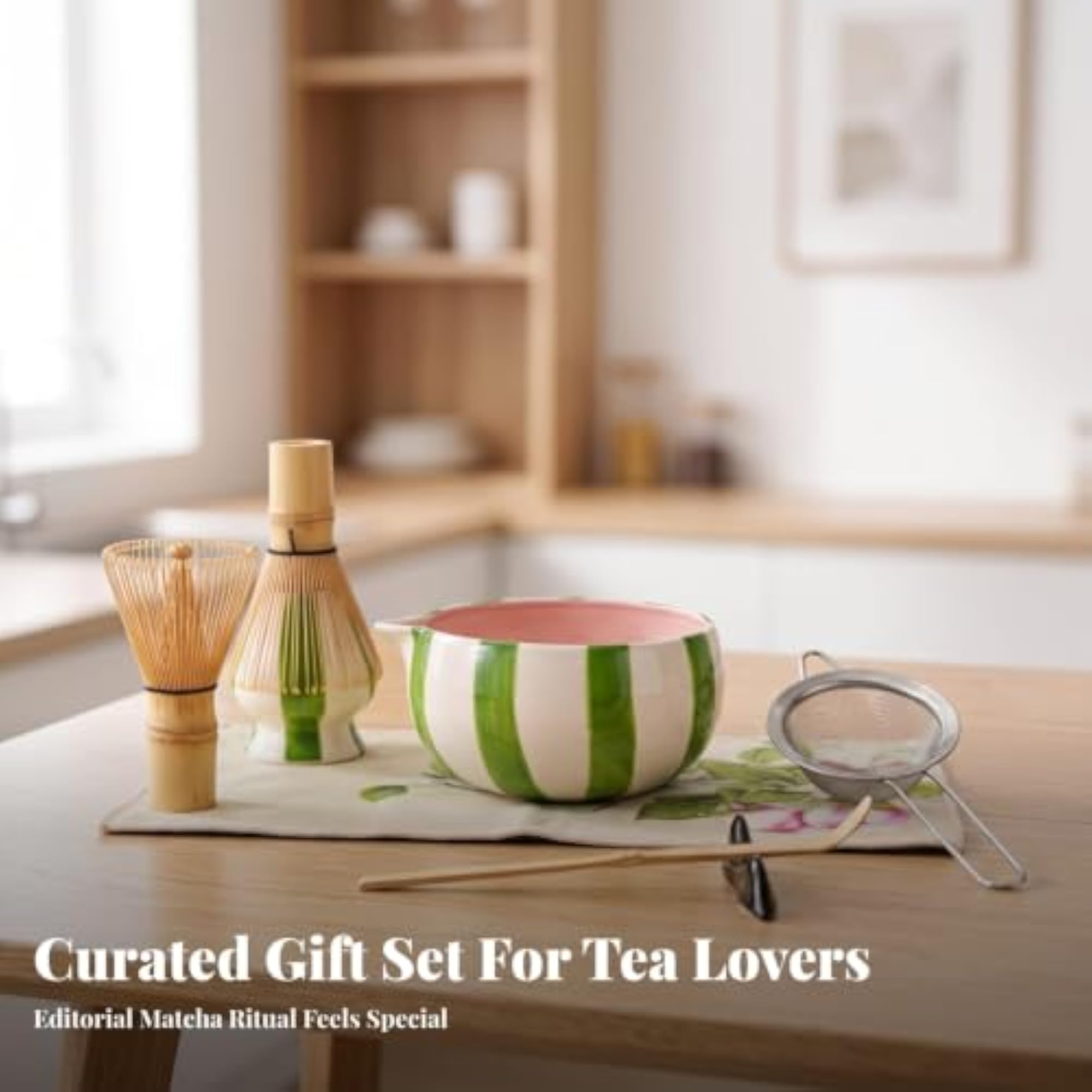 8 Pieces Elegant Matcha Tea Set with Whisk