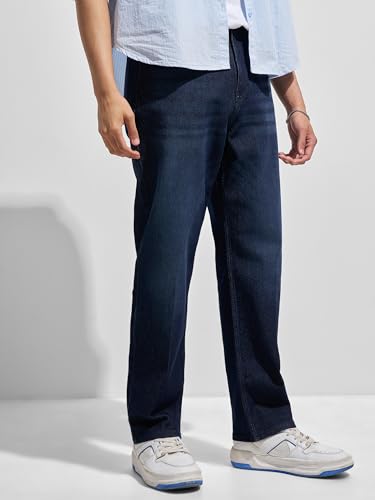 Image of Highlander Men's Straight Relaxed Fit Jeans | Stretchable | Everyday Comfort & Style| Jeans for Man|Premium Cotton Blend