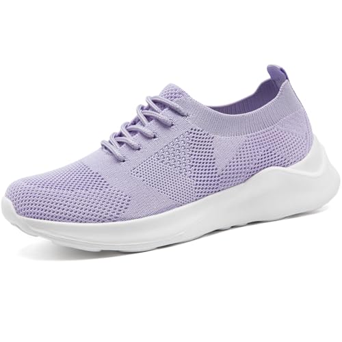 Womens Fashion Sneakers Non-Slip Tennis Shoes Slip On Casual Soft Lightweight Breathable Gym Running Sport Outdoor Shoes