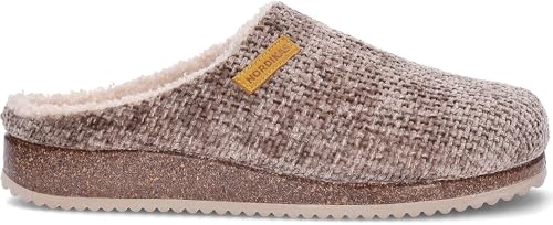 Pantuflas para Hombre de NORDIKAS 2255 Polar de la Talla 43 en Color Islandia_Beige