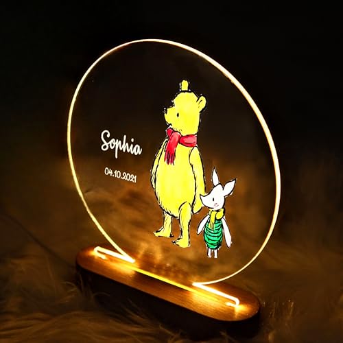 Lámpara de noche Winnie The Pooh para niños miniatura 2