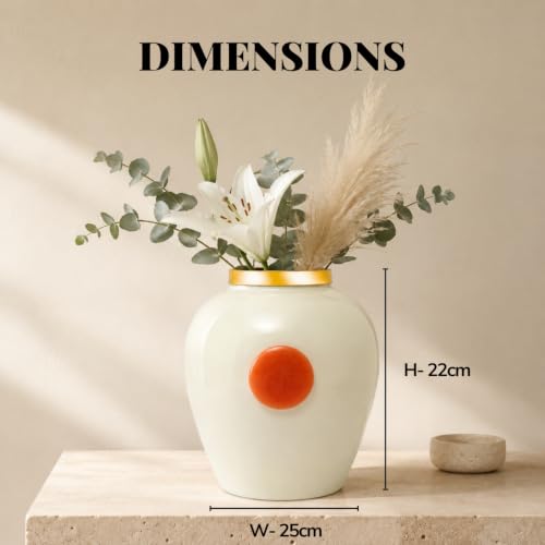 Image of Urban Born Vases For Living Room Corner |Big Vases For Elegant Home Decoration |Home Decor Flower Vase Iron |Fresh or artificial Metal Flower Vase Stand For Dining Table, Bedroom, Office, Wedding Gift