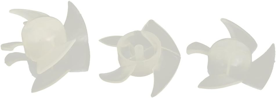 Aexit 60mm x Civil Equipment Hardware Accessories 22mm Plastic Motor Fan Blades Hair Dryer Accessories 4pcs Model48as319qo34