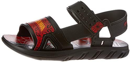 Sandália Marvel Web, Grendene Kids, Meninos, Preto/Vermelho, 29/30