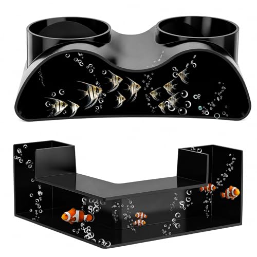 GZXUEHU 2 pièces Tunnel Aquarium Souterrain, Tunnel pour Poissons avec 2 Entrées, Cachette Aquarium, Nouvelle Expérience d'Observation