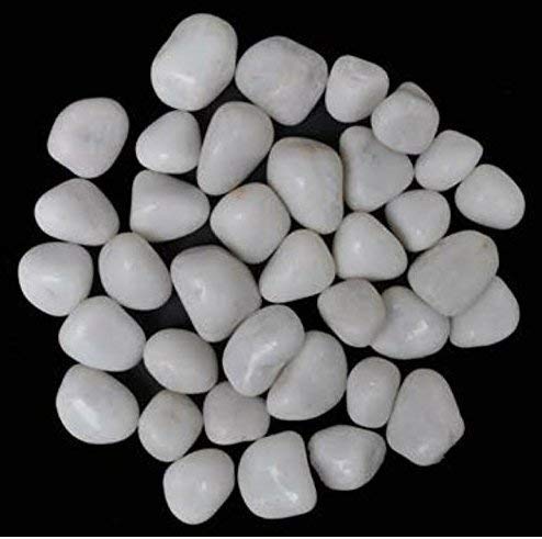 Maalavya White Pebbles Medium Size Polished Glossy Stones (1 Kg) (B07K19KJ6M) Amazon Price History, Amazon Price Tracker