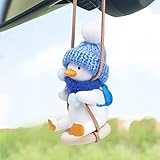 wonuu Shake Duck Car Hanging Ornament Funny Duck Car Pendant Duck Car Hanging Accessories Car Rear...