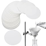 Filterpapier Rund Weiß, 100 Blatt Laborfilterpapier 15 cm für Wissenschaftliche Experimente, Universell Einsetzbar in Labor und Hobbybereich, Hochwertige Filtration mit Gleichmäßiger Faserverteilung,