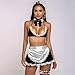 CZRHGG Sexy Maid Outfit for Women, 5 Piece Maid Costume French Roleplay Cosplay Lingere Halloween Costumes Woman 2025 Onesize 2-10