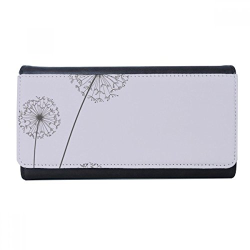 Trois pissenlit plantes fleur portefeuille rectangle et porte-carte