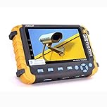 CCTV Tester Security Camera Tester IV8W 5 Inch TFT LCD 4-in-1 8MP AHD TVI 8MP CVI CVBS Coaxial HD Video Monitor Support PTZ Controller/UTP Cable Test/VGA HDMI Input/DC12V Output