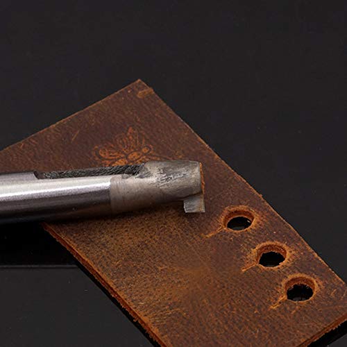 ZHONGJIUYUAN 6 Size Leather Craftool Buttonhole Leather Punch 2.5mm 3mm 3.5mm 4mm 4.5mm 5mm ZHONGJIUYUAN 6 Size Leather Craftool Buttonhole Leather Punch 2.5mm 3mm 3.5mm 4mm 4.5mm 5mm