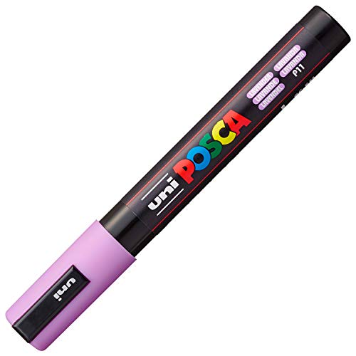 uni-ball Marqueur Uni Posca 182538 - Pointe ogive, largeur de trait 1,8-2,5 mm, lavande
