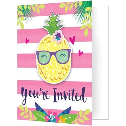 Creative Party Pineapple Invitations for Tropical Events Cover