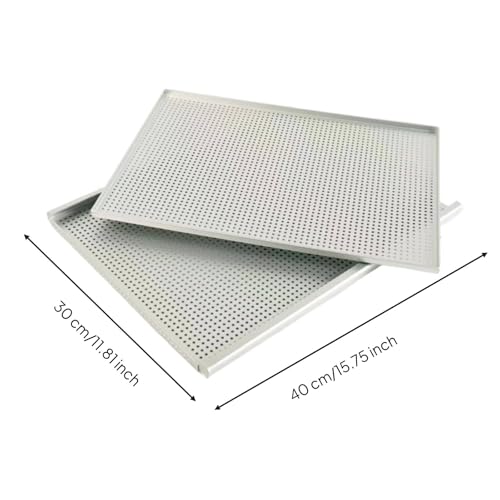 Plaque de four aluminium perforée finies les pâtes molles