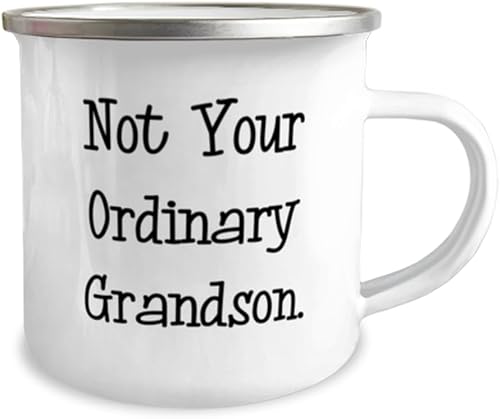Miniatura 2 de Funny Grandson 12oz Camper Mug, Not Your Ordinary Grandson, Present For Grandson, Brilliant Gifts From Grandpa, Grandchild, Oz mug, Gift for