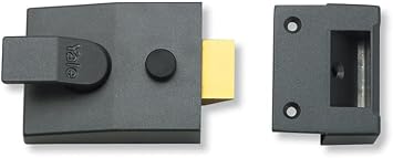 Yale P-89KC-DMG-60 - Deadlocking Nightlatch Case Only - 60mm - Dark Metallic Finish - High Security