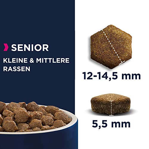 Eukanuba Hundefutter getreidefrei mit Fisch für kleine und mittelgroße Rassen - Trockenfutter für Senior Hunde, 3 kg