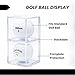 Display Zone Golf Ball Cube Display Case - Showcase & Preserve Your Golf Collection - Stunning Transparent Single Ball Holders - (Box of 6 Cubes)