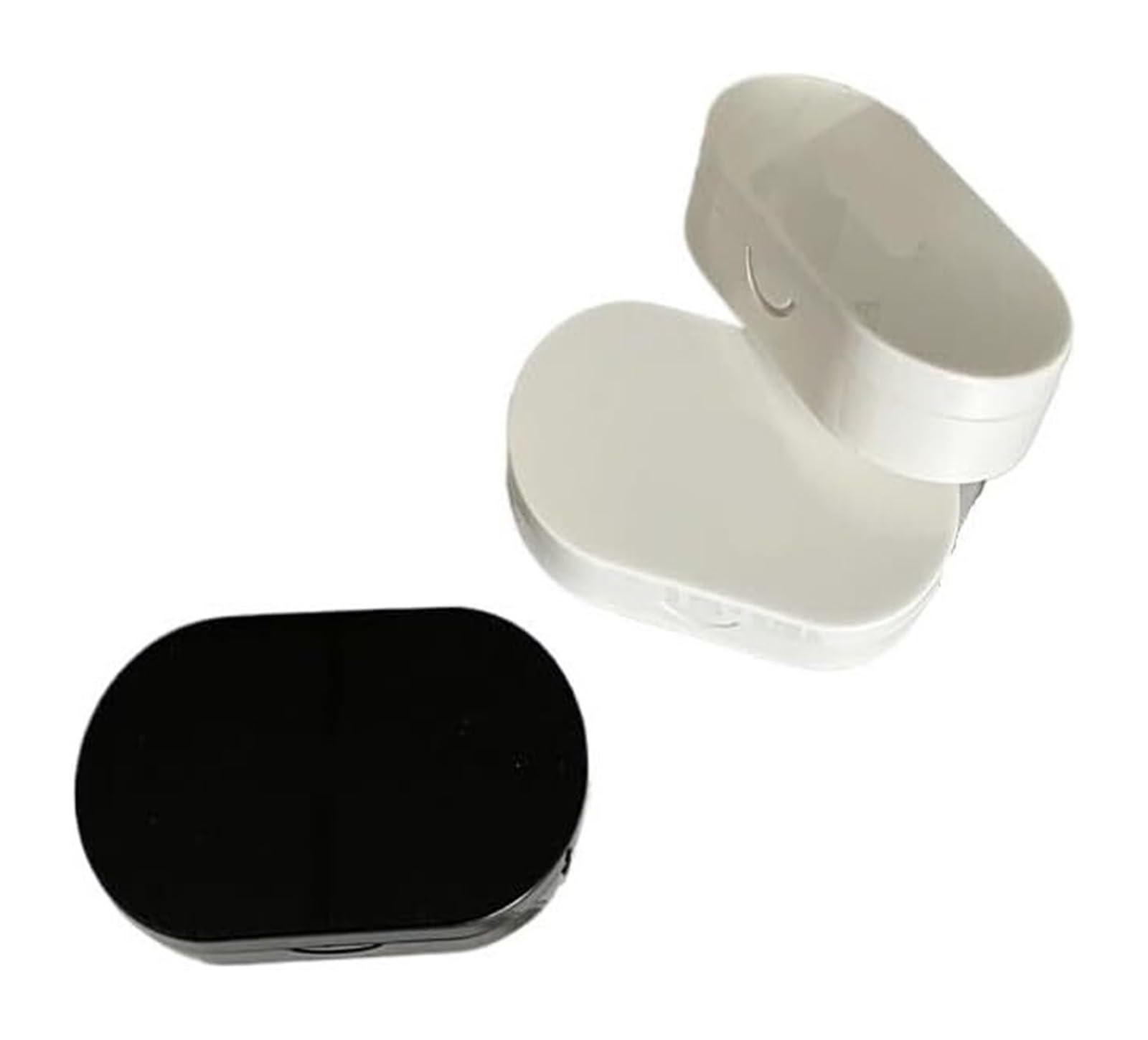 Astuccio per lenti a contatto, Custodie for lenti a contatto 6 pezzi Multicolor(Black+white)