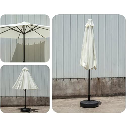 Zjdu 9 Ft Solar Led Patio Umbrella,Garden Patio Parasol,Led Lighted Outdoor Table Market Umbrella, With Push Button Tilt,For Garden, Lawn, Deck, Backyard & Pool,Taupe #TOP1