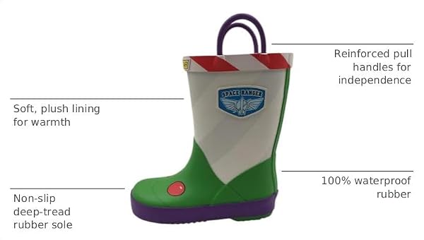 Disney Toy Story Rain Boots for Kids, Waterproof Toddler Rain Boots, 12 by Disney Pixar - Image 3