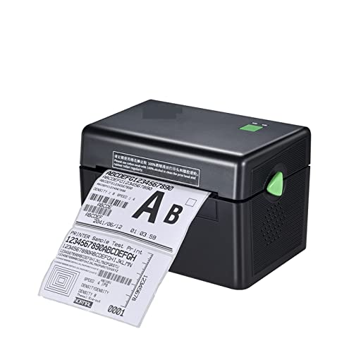 Image of 4 Inch Label Printer Portable Functional Thermal Printer Support USB Interface 152mm /s Barcode Printer Black White(DT108B White)