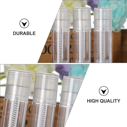 Image of JERN 5 Grams Clear Empty Plastic Lip Gloss Lip Balm Cream Tubes Lipstick Refillable Bottles Cosmetic Containers Set (Pack of 10)
