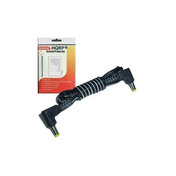 DC Cable Cord compatible with Panasonic PV-GS69 PV-GS80 PV-GS81 PV-GS83 PV-GS85 PV-GS90PC Camcorder plus HQRP LCD Screen Protector-image-3