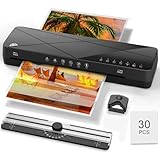 Crenova A3 Laminator, Laminator Machine 3-6mil with 30 Laminating Sheets 60s Quick Warm Up Auto-Off, 6 in1 Laminating Machine ABS Jam Free for Home Office School, Black