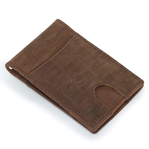 Pocket Minimalist Leather Slim Card Holder Credit Card, Debit Card Holder Money Clipper