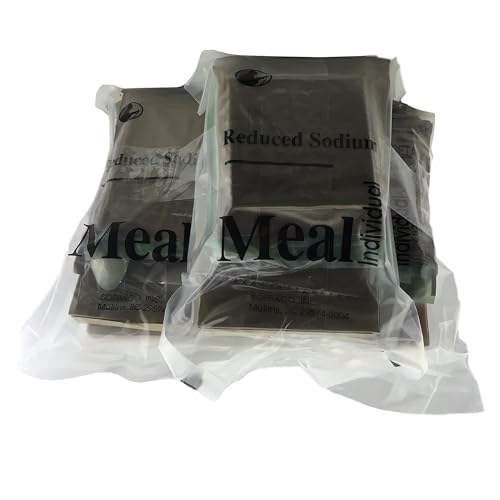 U.S. Reduced Sodium Meal Ready to Eat (Variety Pack) – Nutritional Emergency Food Rations - Freeze Dried Food w/Flameless Heater, Accessories, & More - MRE Kit for Emergency Survival, Hunting, & More
