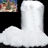 JUXINE Kunstschnee Dekoschnee Weihnachten Künstlicher Schnee, Künstliche Schnee Decke Faser Flauschig Schnee Gefälscht Indoor Schnee für Weihnachtsbaum Mantel Dorf Deko Winter.