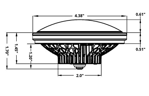 Aero-Lites Ultra G2 Series High Performance (3,200Lm) Led Par36 Replacement 10X10 Spot Beam | 10-32Vdc #TOP3