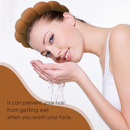 DRESHOW Spa Headband for Women Sponge Headband for Washing Face Clouds Soft Terry Cloth Makeup Skincare Headbands - Image 4