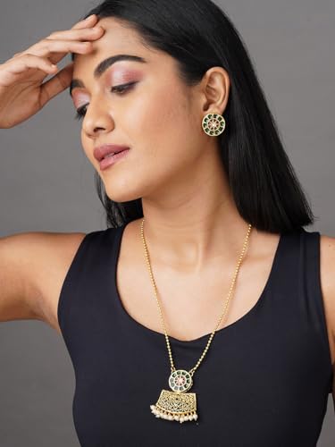 Juego de joyas chapadas en oro DMZ-2596 de latón elegante para mujer 6