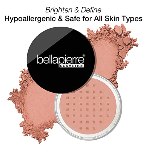Bellapierre Mineral Foundation & Blush Duo With Kabuki Brush | Oil, Talc, & Cruelty Free | Hypoallergenic & Safe For All Skin Types - 4 Grams - Nutmeg & Autumn Glow #TOP2