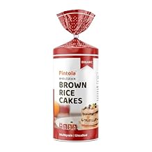Pintola Organic Wholegrain Brown Rice Cakes - Multigrain All Natural,Unsalted Pack of 1 125 g | 9 Wholegrain | No Cholesterol | No Sugar/Salt | Soy and Yeast Free | Only 30 Calories Per Cake