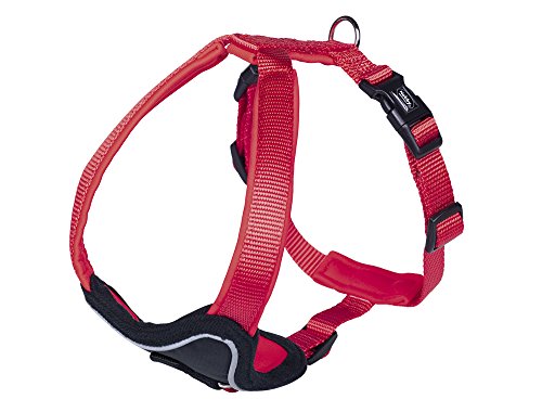 Nobby Comfort Crockery Classic Preno, Red/Red, Length: 30-35 cm, W: 15 mm, Pack of 1, X-S