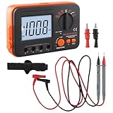 Digital Insulation Tester 1000V with Continuity, Resistance & Voltage Measurement, Handheld Electrical Safety Tester for Industrial Use, 250/500/1000V DC, Model VC60B+