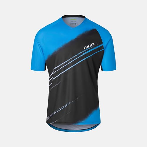 Giro Roust Jersey maillot bleu de VTT pour explorer les sentiers de montagne en été