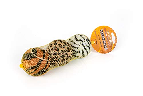 SPORTSPET Jungle Lot de 3 balles de Tennis pour Chien Cover