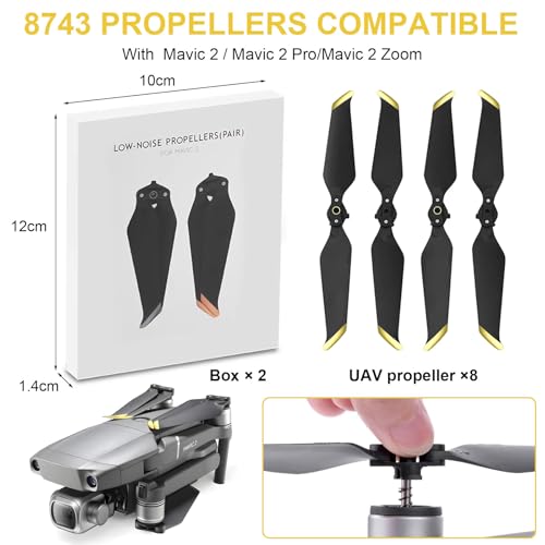 Hélice Mavic 2 Bocguy en or avec dégagement rapide pour drone DJI