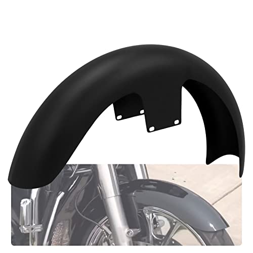Image of 21-Inch Front Fender Fit for Harley Touring 1996-2023 | Matte Black Front Mudguard for 120 /R19 Tires, Fits Road King, Road Glide, Street Glide, Electra Glide and Custom Baggers