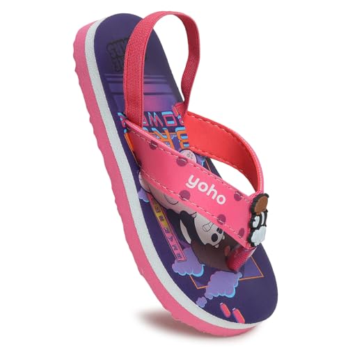 Image of YOHO Slippers for Toddlers | Comfortable and Lightweight Kids FlipFlop|WB Cartoon & Comic Characters: Batman, Superman, PPG, Tom & Jerry, Scooby Do and We Bare Bears Footwear for Girls & Boys