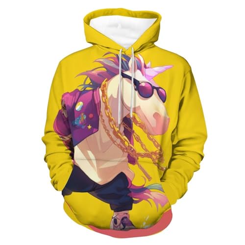 Sweat licorne chaîne en or pour rompre avec les vêtements ternes S